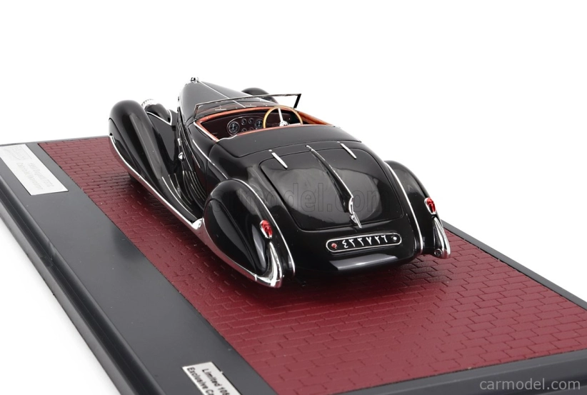 Matrix scale models Bugatti Type 57c Cabriolet Van Vooren 1939 1:43, černá