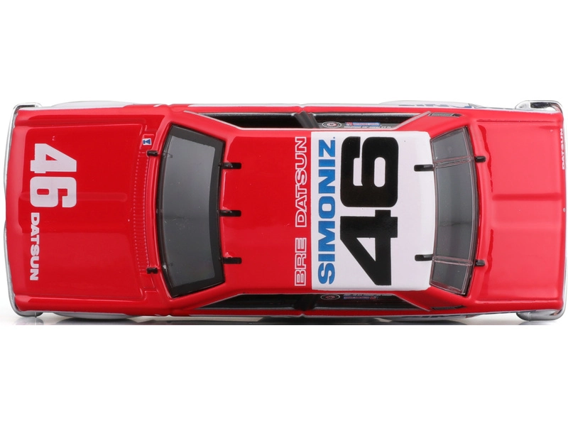 Bburago Datsun 510 Bre N 46 Racing 1972 1:43 Bílá Modrá Červená