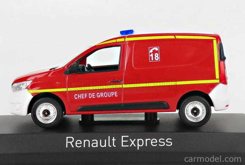 Norev Renault Express Van Sapeurs Pompiers 2021 1:43 červená biela