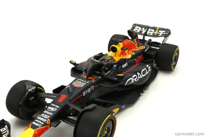 Minichamps Red bull F1 Rb19 Team Oracle Red Bull Racing N 1 Víťaz majstrovstiev sveta Abu Dhabi GP 2023 Max Verstappen 1:18 Matt Blue
