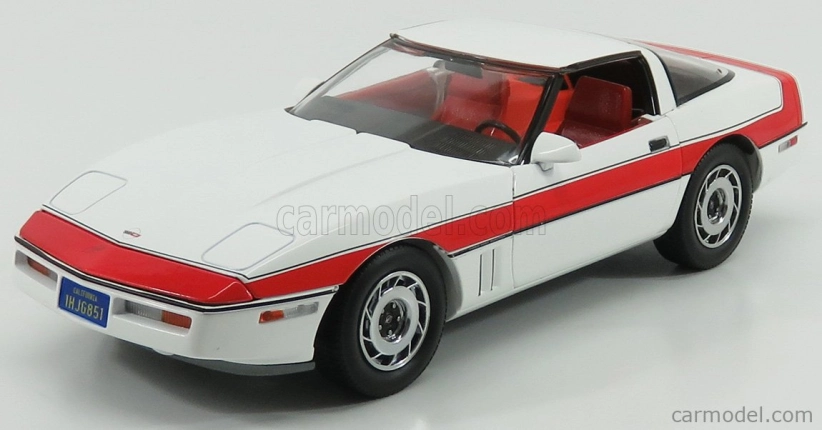 Greenlight Chevrolet Corvette C4 The A-team 1984 1:18 Bílá Červená