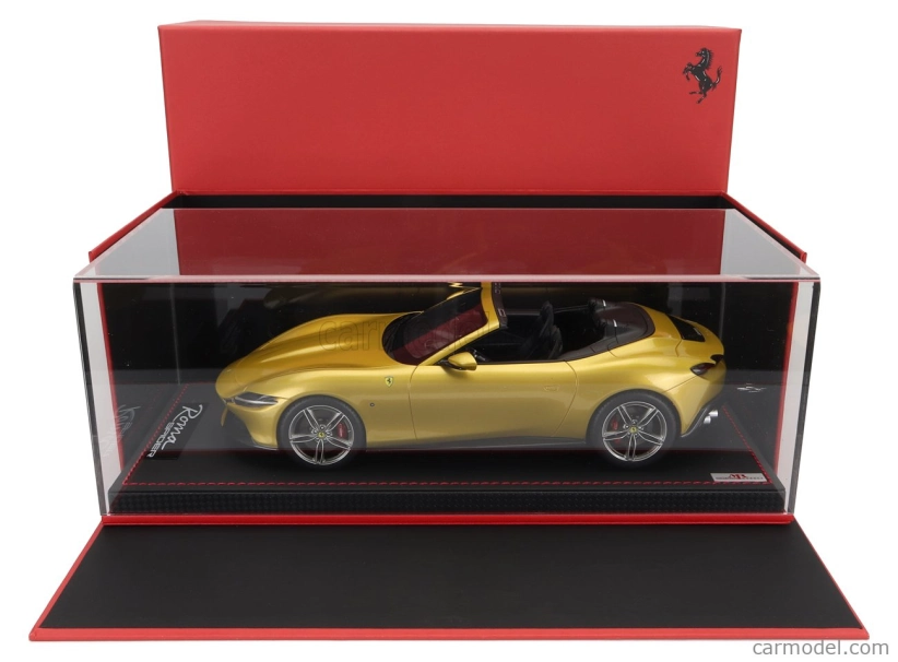 Mr-models Ferrari Roma Spider Open 2020 - Con Vetrina - With Showcase 1:18 Giallo Montecarlo - Žlutá Met.