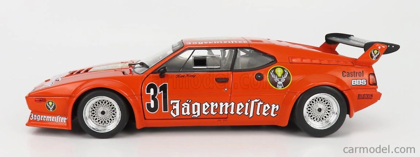 Werk83 BMW M1 Procar (e26) Team Jagermeister N 31 Drt Nurburgring 1982 Kurt Konig 1:18 Oranžová