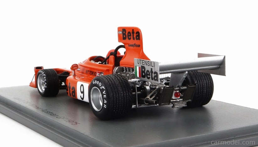 Spark-model March F1 751 Beta N 9 Winner Austrian Gp 1975 Vittorio Brambilla 1:43 Červená