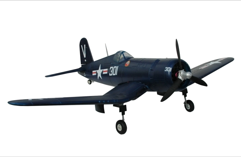 RC letadlo F4U Corsair - ARF (modrá, el. zatahovací podvozek)