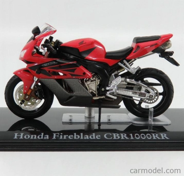 Edicola Honda Cbr 1000rr Fireblade - Damage Display Box 1:24 Červená Černá