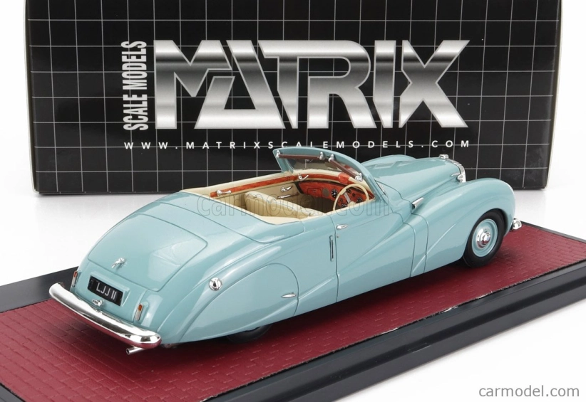 Matrix scale models Damler De36 Hooper ''green Goddess'' Cabriolet Open 1953 1:43 Zelená
