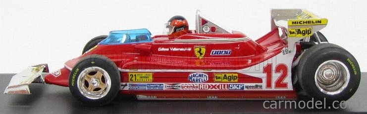 Brumm Ferrari F1 312t4 N 12 1:43, červená