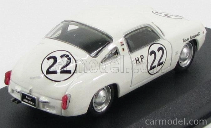 Najlepší model Fiat Abarth 750 Zagato Coupe N 22 Sebring 1960 Richards - Callanan 1:43 White