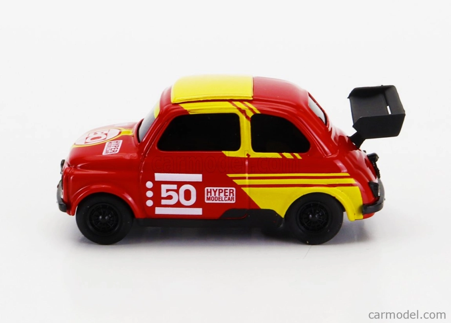 Brumm Fiat 500 Brums N 50 Hm Hyper Modelcar 2024 1:43 červená žltá čierna
