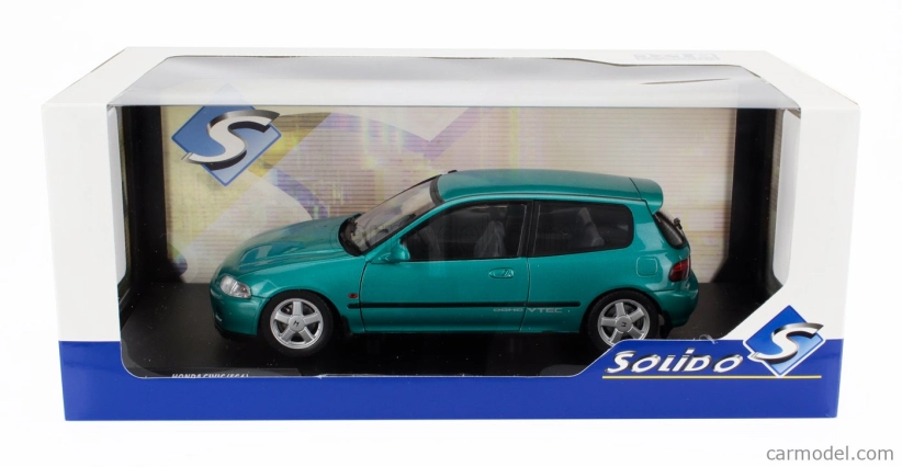 Solido Honda Civic (eg6) Aztec 1991 1:18 Green Met