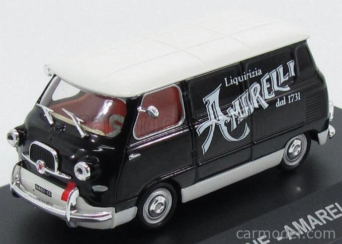 Edicola Fiat 600 Furgone Van 1958 - Liquirizia Amarelli 1:43 čierna biela