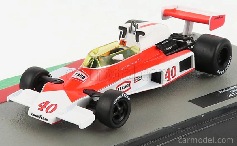 Edicola Mclaren F1 M23 N 40 British Gp 1977 Gilles Villeneuve 1:43 Oranžová biela