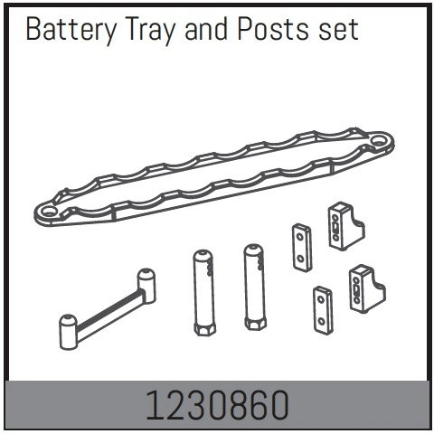 1230860 - Battery Tray and Posts