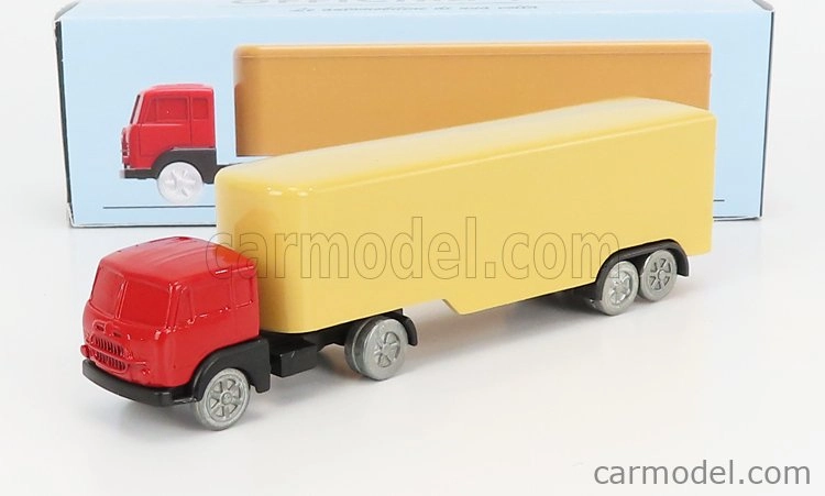 Officina-942 Fiat 682 T2 Truck Semirimorchio Furgonato 1955 1:76 Červená krémová