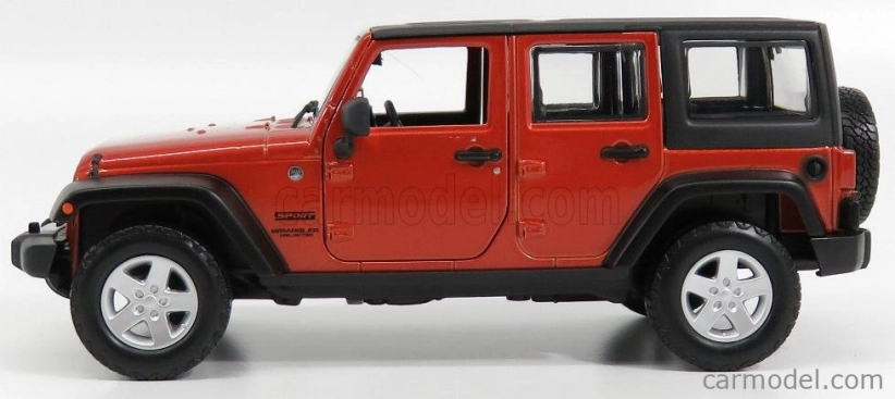 Maisto Jeep Wrangler Unlimited 2015 1:24 medená s čiernou