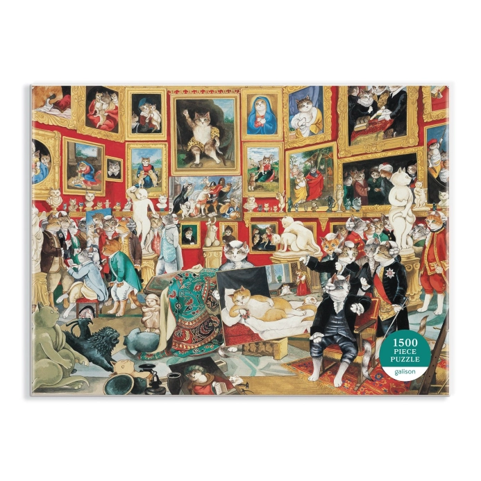 Galison Puzzle Tribuna Uffizi s kočkami 1500 dílků - poškozený obal
