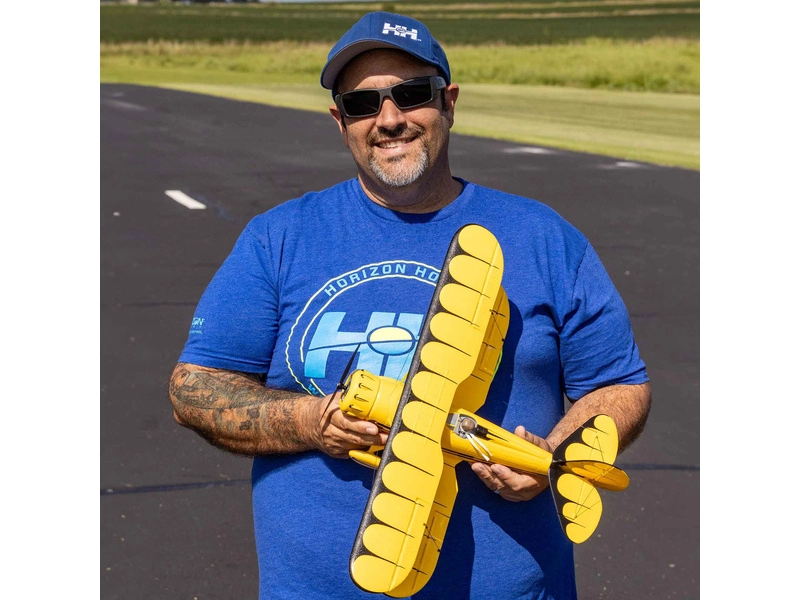 RC letadlo E-flite Waco 0.55m SAFE Select BNF Basic, žlutá