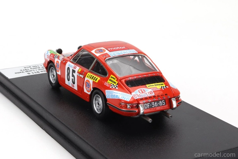 Trofeu Porsche 911s Coupe (night Version) N 85 Rally Tap 1972 Giovanni Salvi - Luigi Valle 1:43 Orange