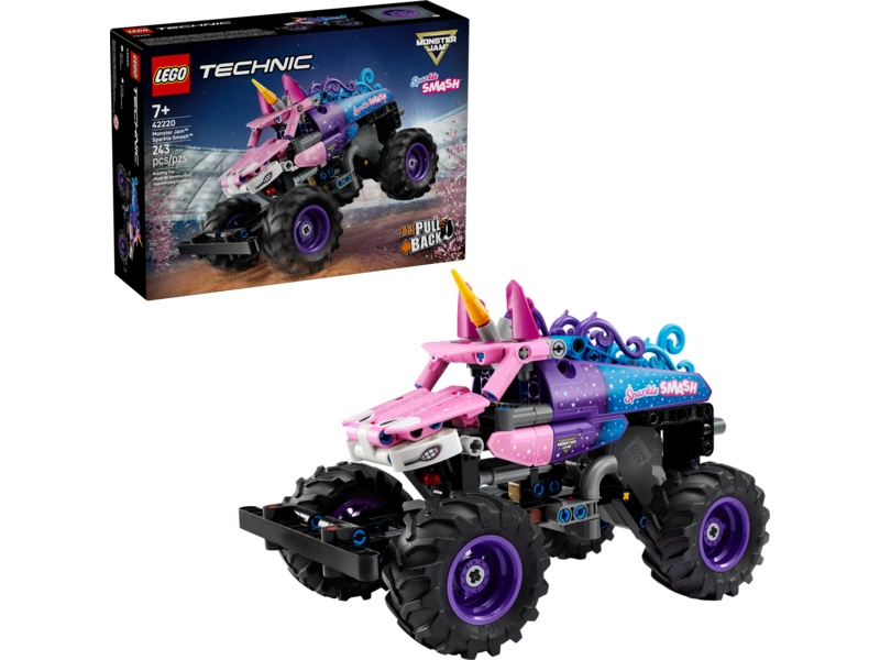 LEGO Technic - Monster Jam™ Sparkle Smash™ s naťahovacím motorom