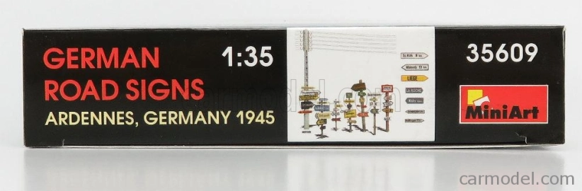 Miniart Accessories German Road Signs Military Ardennes Germany 1945 1:35 /