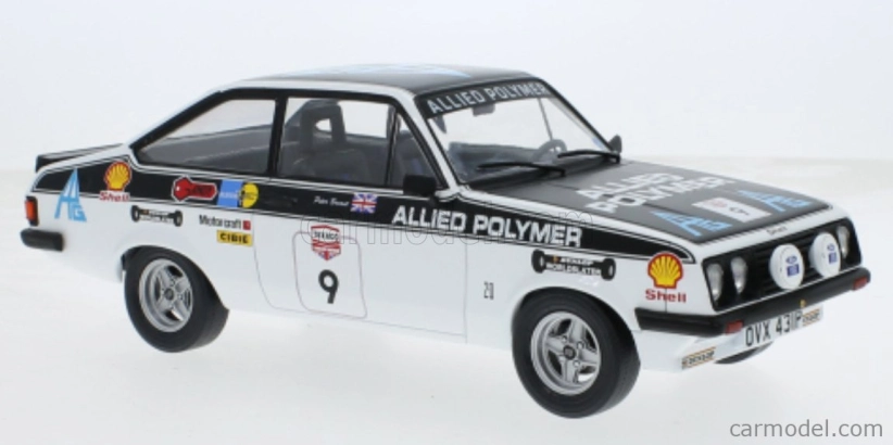 Mcg Ford england Escort Mkii Rs 2000 N 9 Rally Tour Of Great Britain 1977 Ari Vatanen - Peter Bryant 1:18 Bílá Černá