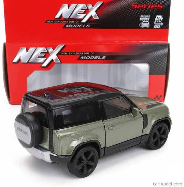 Welly Land rover New Defender 110 2020 1:34 Zelená Černá