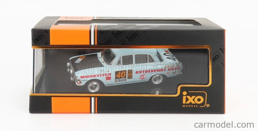 Ixo-models Moskvitch 412 N 40 Rally London - Mexico 1970 1:43, světle modrá