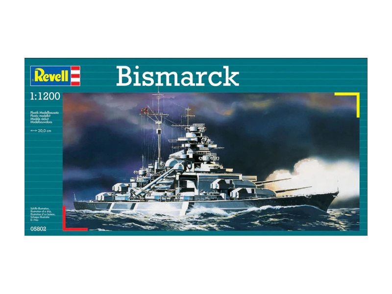 Revell Bismarck (1:1200) (štartovacia súprava)