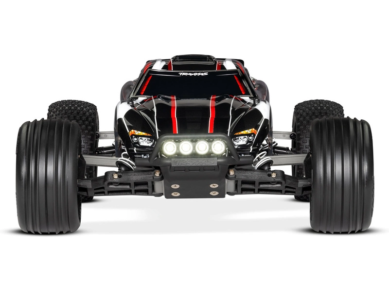 RC auto Traxxas Rustler 1:10 RTR s LED osvětlením, oranžová