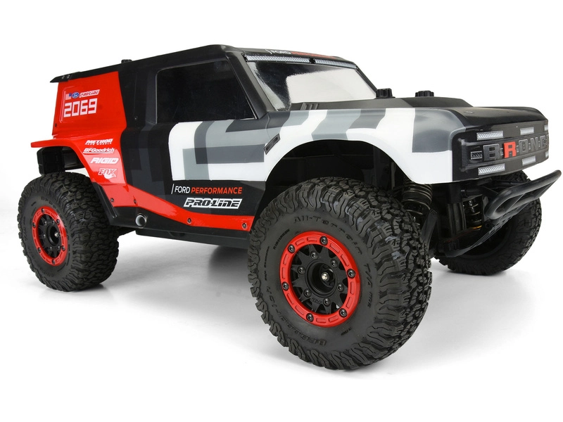 Pro-Line 2.2/3.0" Raid bead lock H12/H14 SC červená/čierna (2)