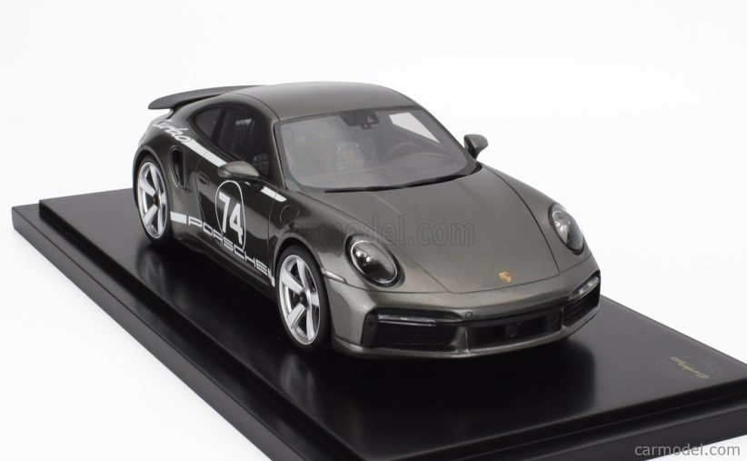 Spark-model Porsche 911 992 Coupe N 74 50th Anniversary 2023 - Con Vetrina - S vitrínou 1:18 Green Aventurine