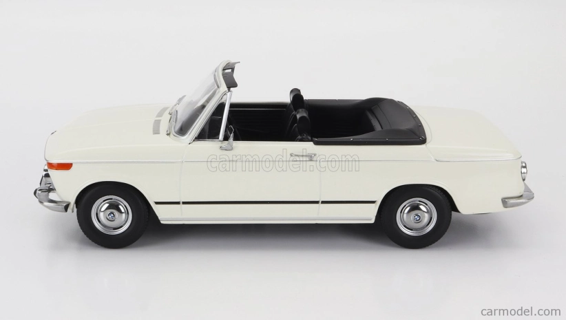BMW 1600-2 Cabriolet 1968 v mierke kk - s odnímateľnou mäkkou strechou 1:18 biela