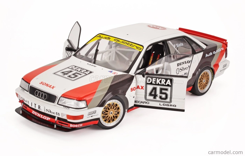 Werk83 Audi V8 Quattro Team Azr N 45 Champion Dtm Season 1991 Frank Biela 1:18 Bílá Červená Černá