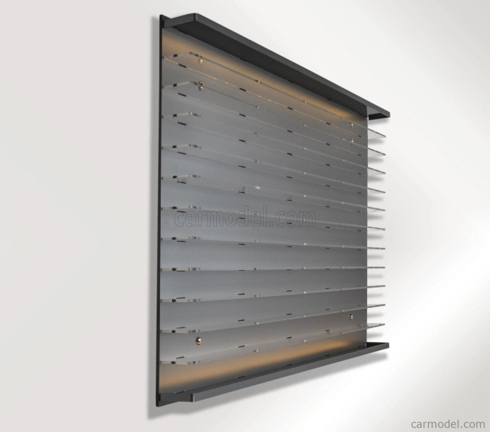 Atlantic Vetrina display box Espositore - Pre 120 Cars 1/64 Lungh.lenght Cm 89.0 X Largh.width Cm 8.0 X Alt.height Cm 61.0 (altezza Utile Tra I Ripiani Cm 4.5 Inner Height Among Shelves) 1:64 Plastic Display