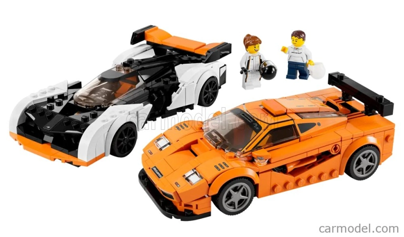 Lego Mclaren Lego Speed Champion - Solus Gt 2023 + F-1 Lm 1995 - 581 Pezzi - 581 dielikov Biela oranžová