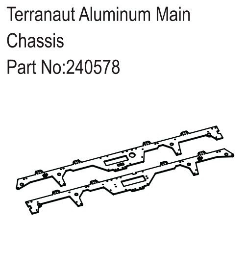 HBP240578 - Terranaut Aluminum Main Chassis