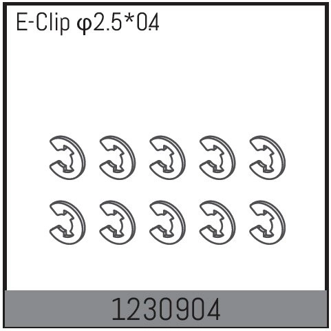 1230904 - E Clips 2.5*0.4 (10)