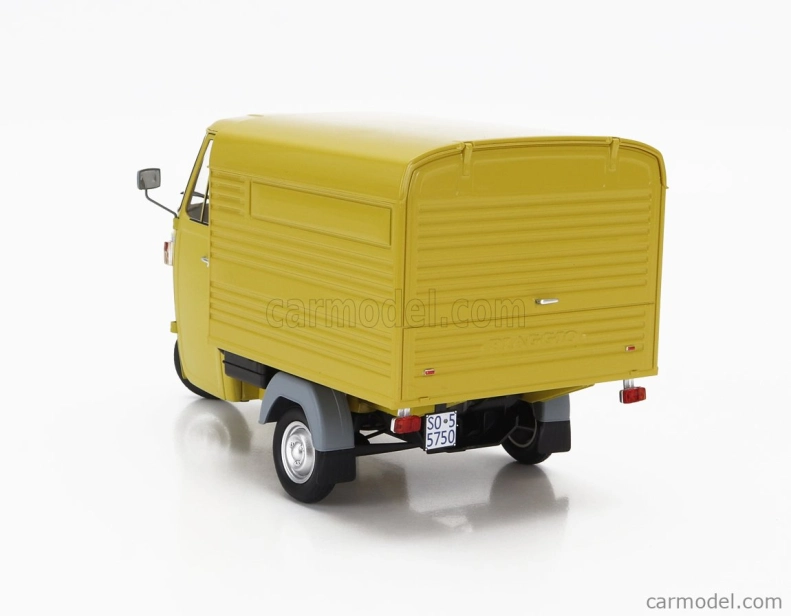 Mitica-diecast Piaggio Ape P501 Van Closed 1979 - Con Vetrina - With Showcase 1:18