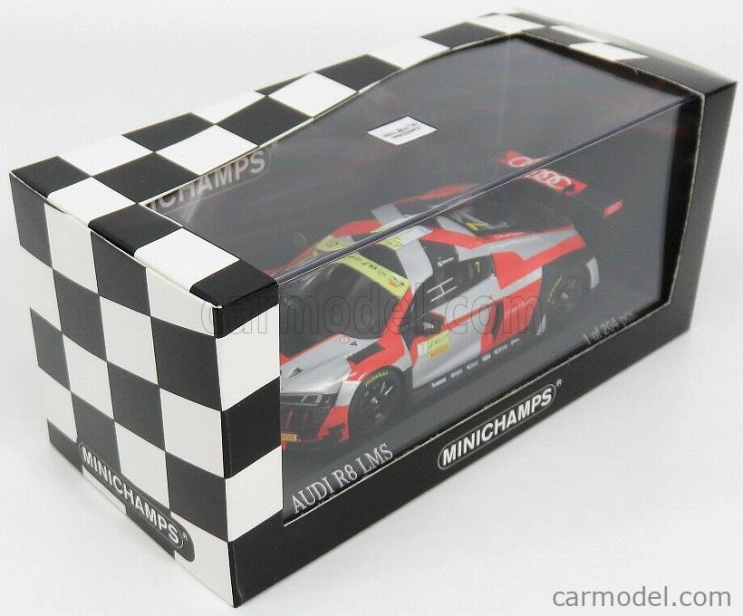 Minichamps Audi R8 Lms Team Wrt N 7 Fia Gt World Cup Macau 2016 E.mortara 1:43 Strieborná červená
