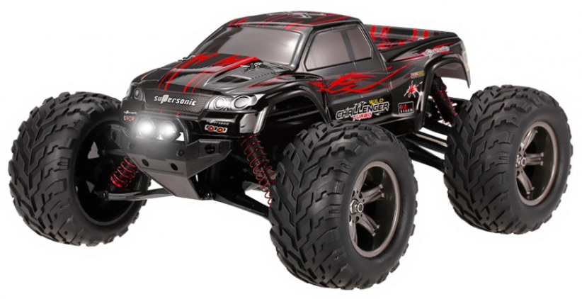 RC auto X9115 Challenger monster inovovaná verzia, červená + náhradná batéria