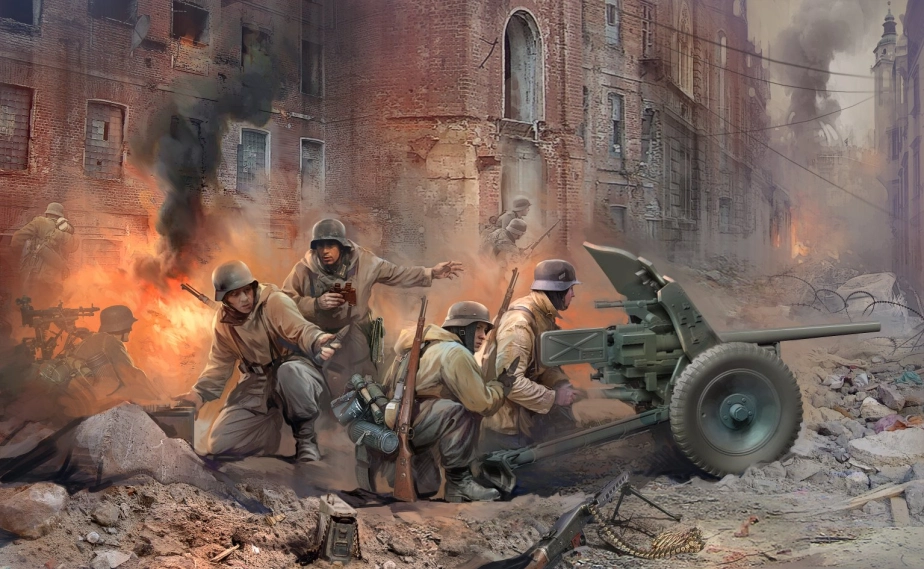 Zvezda figurky - PAK-36 s posádkou (1:35)