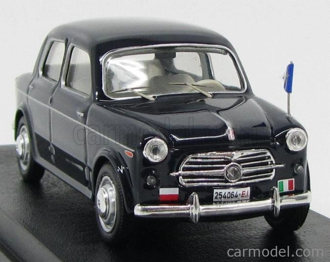 Rio-models Fiat 1100 103tv Esercito Italiano 1955 Auto Del Generale - Vojenské veliteľské vozidlo 1:43 čierna
