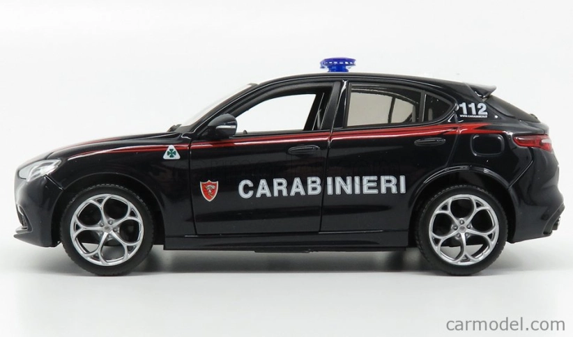 Bburago Alfa romeo Stelvio Carabinieri 2017 1:24 Modrá Bílá