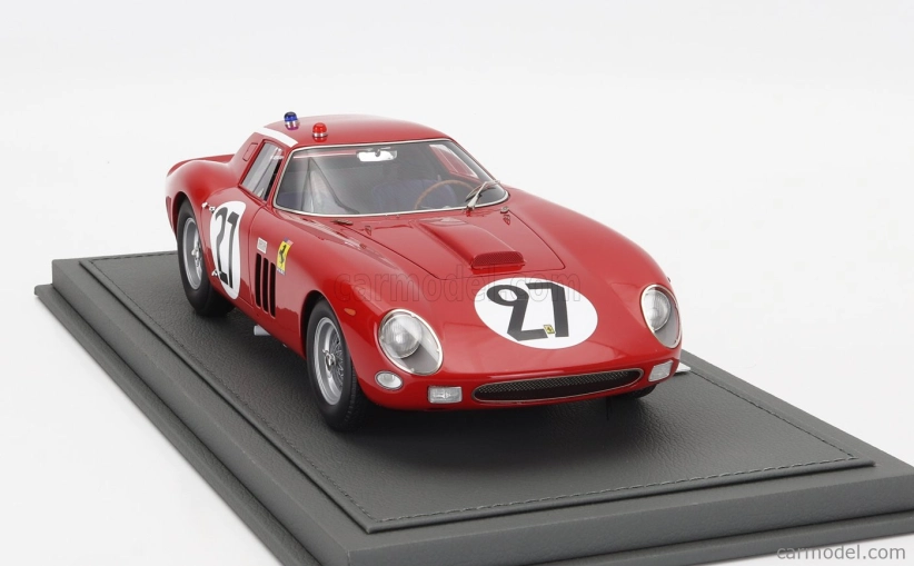 Bbr-models Ferrari 250 Gto Coupe Team North American Racing N.a.r.t. N 27 24h Le Mans 1964 Fernand Tavano - Bob Grossman - Con Vetrina - S vitrínou 1:18 červená