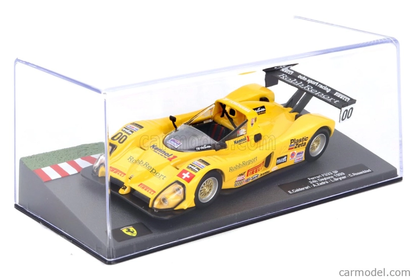 Edicola Ferrari F333 Sp 4.0l V12 Team Autosport Racing N 00 Víťaz 24h Daytona 1999 Enzo Calderari - Angelo Zadra - Lilian Bryner - Carl Rosenblad 1:43 Yellow Black