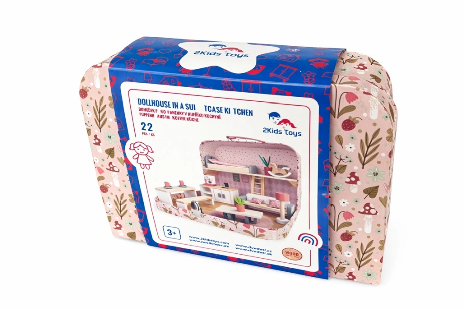 2Kids Toys Domček pre bábiky v kufríku Kuchyňa