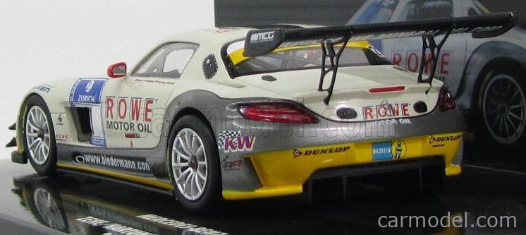 Minichamps Mercedes benz Sls Amg Gt3 N 21 24h Nurburgring 2012 Zehe - Hartung - Rehfeld - Bullit 1:43 Bielo-sivá