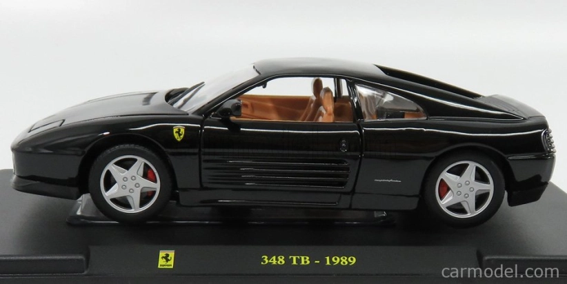 Edicola Ferrari 348tb 1989 - Con Vetrina - With Showcase 1:24 Black
