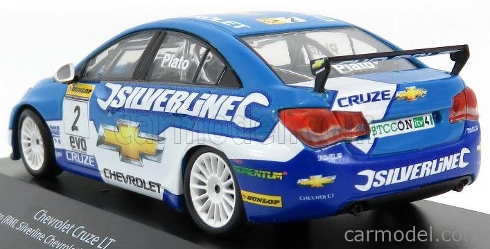 Edicola Chevrolet Cruze Lt Team Rml Silverline Chevrolet N 2 Champion Season Btcc 2010 Jason Plato 1:43 Modrá biela